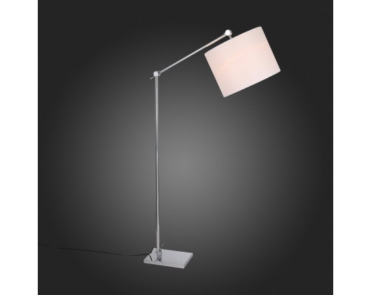 SL460.105.01 Торшер ST-Luce Хром/Белый E27 1*60W (из 2-х коробок)