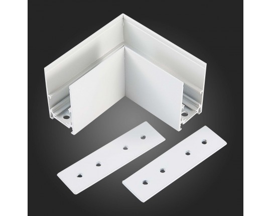 ST007.519.00 Угол-соединитель для подвесного / накладного магнитного шинопровода  ST-Luce Белый