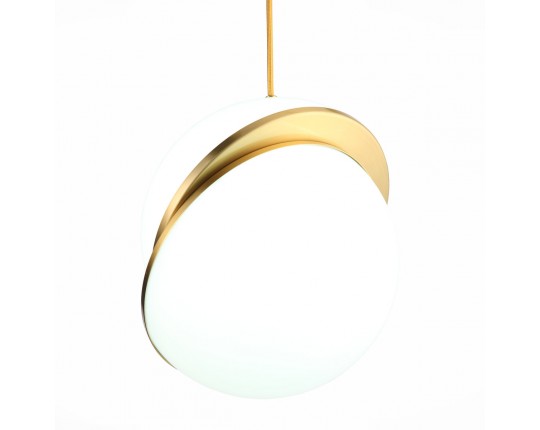 SL1164.313.01 Светильник подвесной ST-Luce Латунь/Белый E27 1*60W