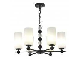 SL2003.403.06 Светильник подвесной ST-Luce черный/белый E27 6*40W