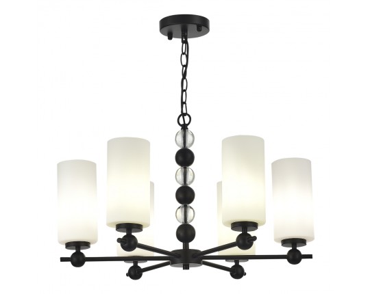 SL2003.403.06 Светильник подвесной ST-Luce черный/белый E27 6*40W