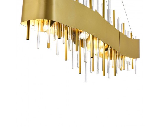 SL1633.213.08 Люстра подвесная ST-Luce Матовое золото/Матовое золото,Прозрачный E14 8*40W