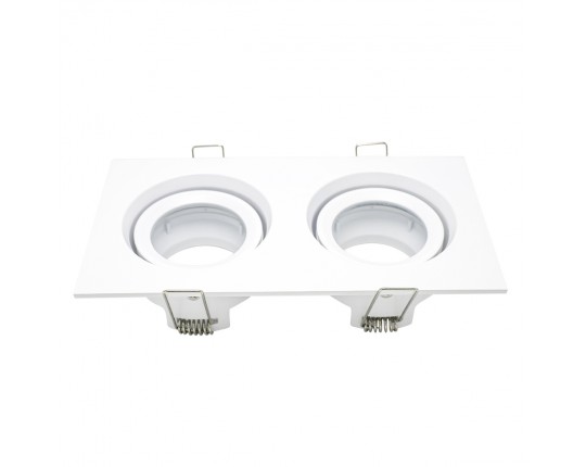 ST255.528.02 Св-к встр. Белый GU10 2*50W  IP65 L180xW90xH40 220V Без ламп
