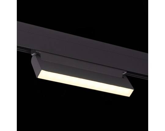 ST363.436.12 Магнитный трековый светильник Черный LED 1*12W 3000K 720Lm Ra>90 120 IP20 L219xW22xH108