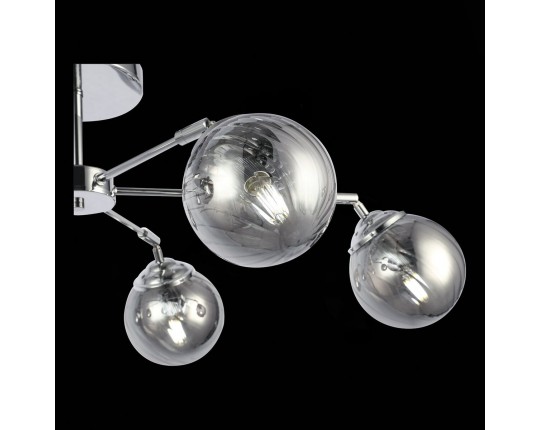 SLE102202-06 Светильник потолочный Хром/Дымчатый E14 6*40W