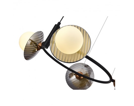 SL1521.403.04 Светильник подвесной ST-Luce Черный/Дымчатый, Белый G9 4*5W 4000K