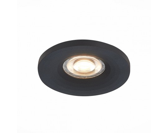 ST205.408.01 Св-к встр. Черный GU10 1*50W  D95xH27 220V Без ламп