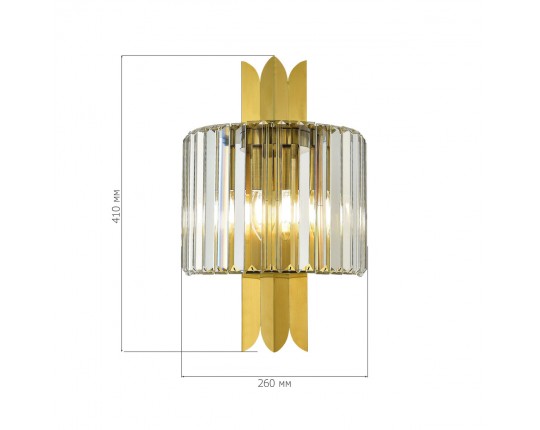 SL1635.301.02 Бра ST-Luce Латунь/Прозрачный E14 2*40W