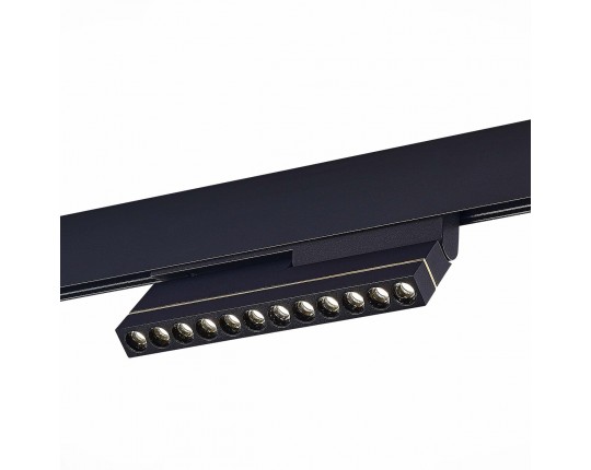 ST805.446.12 Магнитный трековый светильник Черный LED 1*12W 4000K 450Lm Ra>90 36° IP20 L220xW22xH117