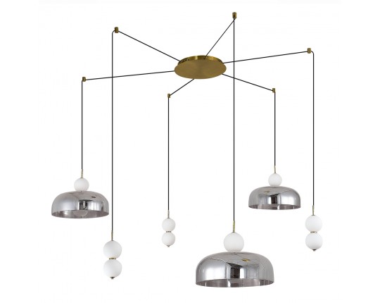 SL6112.202.42 Светильник подвесной ST-Luce Золотистый/Молочно-Белый,Прозрачно-Дымчатый LED 1*42W