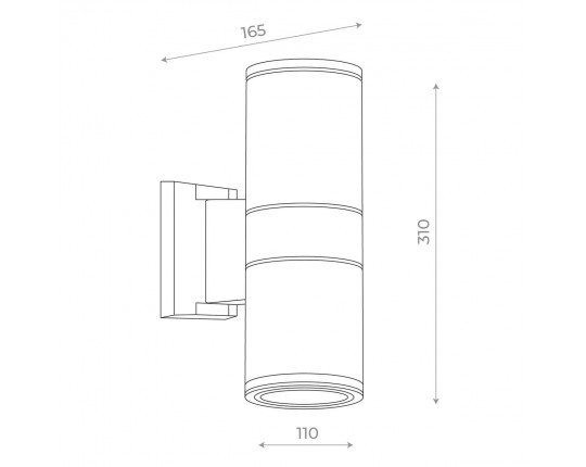 SL074.411.02 Светильник уличный настенный ST-Luce Черный/Черный LED 2*8W 4000K