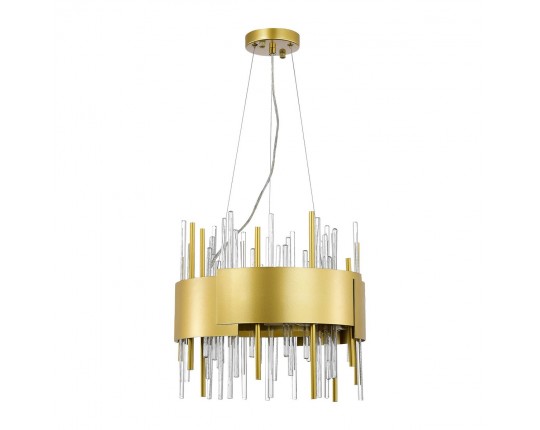 SL1633.203.08 Люстра подвесная ST-Luce Матовое золото/Матовое золото,Прозрачный E14 8*40W