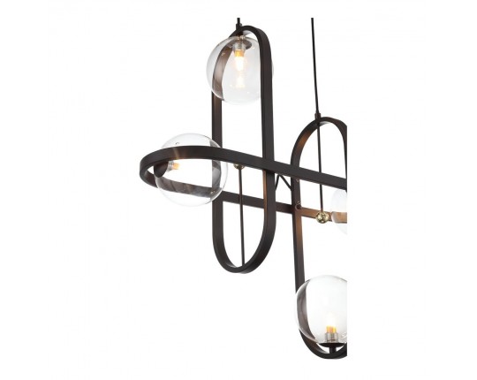 SL1201.403.04 Светильник подвесной ST-Luce Черный/Прозрачный G9 4*5W