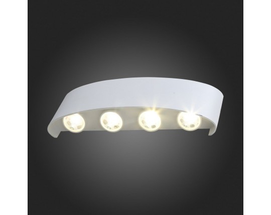 SL089.501.08 Светильник уличный настенный ST-Luce Белый кварцевый LED 8*1W 4000K