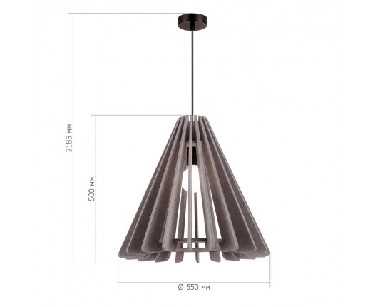 SL3002.403.01 Светильник подвесной ST-Luce Черный/Бежевый E27 1*60W