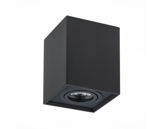 ST109.407.01 Светильник потолочный Черный GU10 1*50W  L100xW100xH123 220V Без ламп