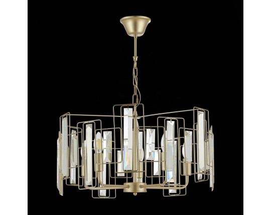 SLE103403-05 Светильник подвесной Шампань/Прозрачный E14 5*40W