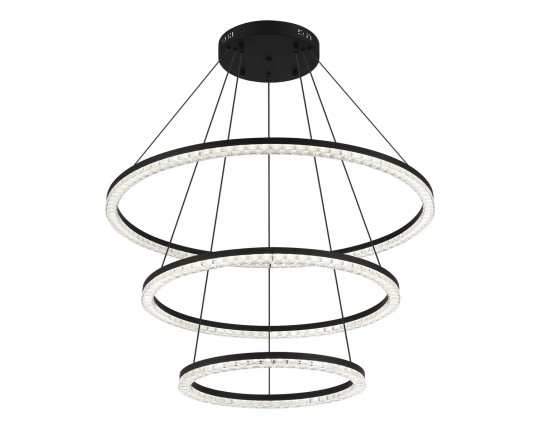 SL1018.403.03 Светильник подвесной ST-Luce черный/прозрачный LED 1*130W 4000K