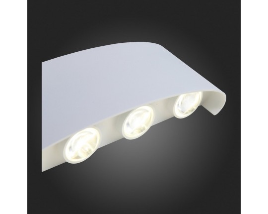 SL089.501.08 Светильник уличный настенный ST-Luce Белый кварцевый LED 8*1W 4000K