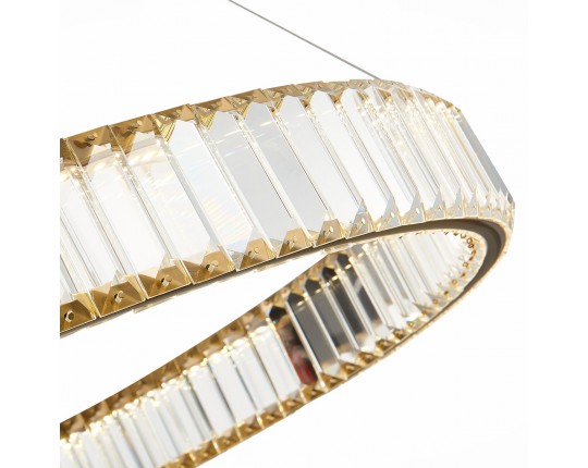 SL1622.313.01 Люстра подвесная ST-Luce Латунь/Прозрачный LED 1*68W 4000K