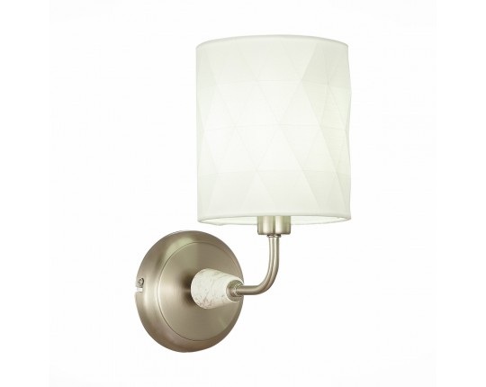 SLE107801-01 Светильник настенный Никель/Белый E14 1*40W