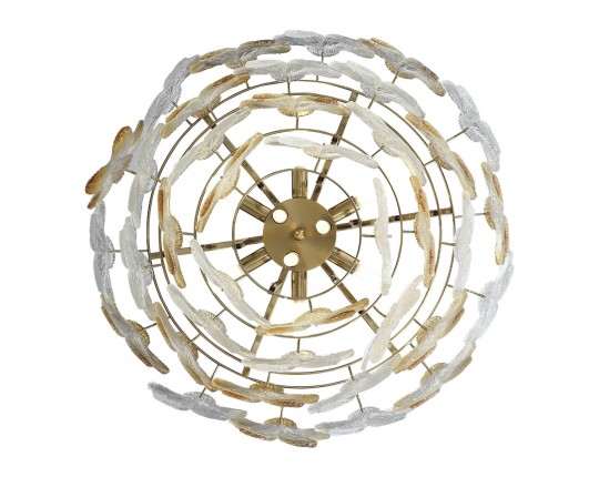 SL6240.203.12 Светильник подвесной ST-Luce золотистый/Прозрачный, янтарный E14 12*60W