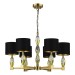 SL1759.303.06 Люстра подвесная ST-Luce Латунь/Черный E14 6*40W