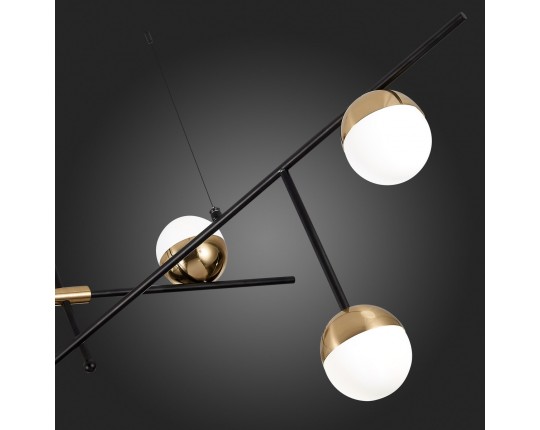 SL1507.422.06 Люстра потолочная ST-Luce Черный/Белый, Золотистый G9 6*5W 4000K