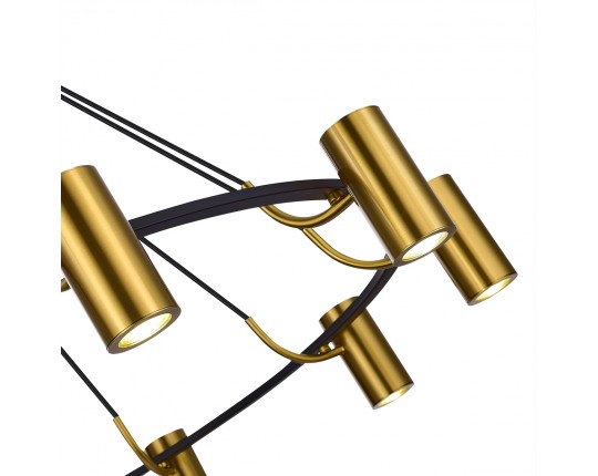 SL1215.403.10 Светильник подвесной ST-Luce Черный, Латунь/Латунь GU10 10*5W 4000K