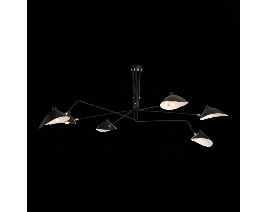 SL305.402.06 Люстра потолочная ST-Luce Черный/Черный, Белый E27 6*60W