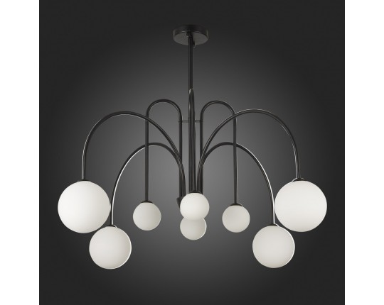 SL1204.402.08 Люстра потолочная ST-Luce Черный/Белый G9 8*5W