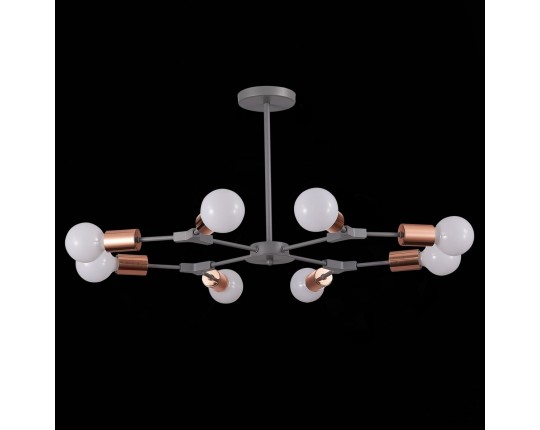 SLE106403-08 Светильник потолочный Серый, Розовое золото E27 8*60W