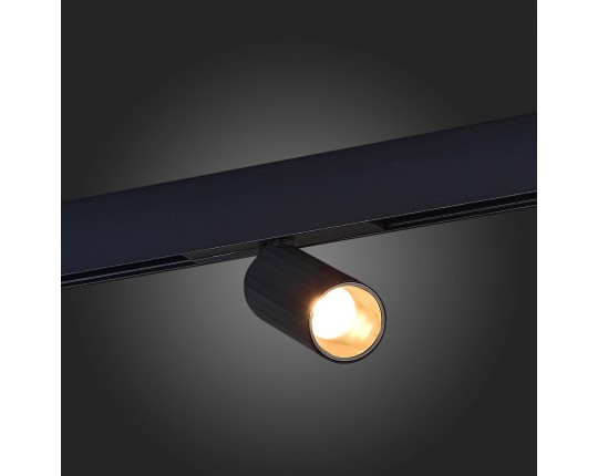 ST807.436.12 Магнитный трековый светильник Черный LED 1*12W 3000K 550Lm Ra>90 IP20 D50xH173 48VV