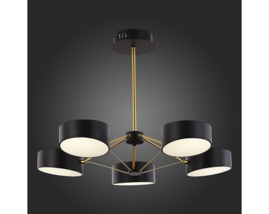 SLE6005-402-05 Светильник потолочный Черный, Золотистый/Черный LED 5*10W