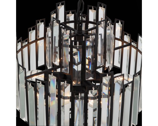 SL665.443.06 Люстра подвесная ST-Luce Черный/Черный, Прозрачный E14 6*40W