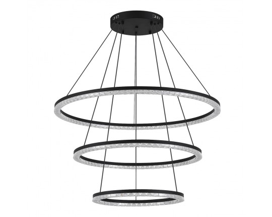 SL1018.403.03 Светильник подвесной ST-Luce черный/прозрачный LED 1*130W 4000K