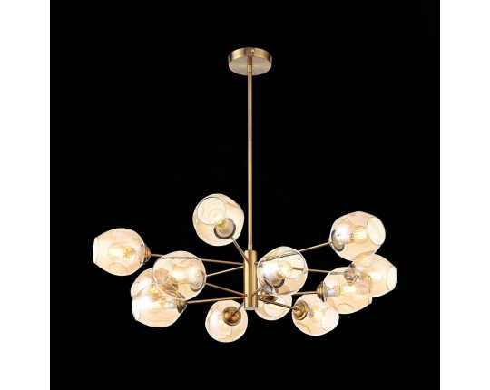 SL1500.203.12 Светильник подвесной ST-Luce Золотистый/Янтарный E14 12*40W