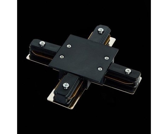 ST013.449.00 Коннектор X-оБразный для однофазного встраиваемого шинопровода ST-Luce Черный