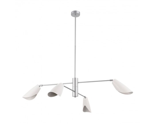 SLE1254-103-04 Светильник подвесной Серебристый/Белый E14 4*60W