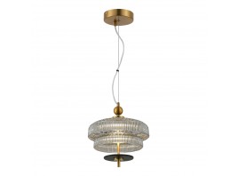 SL6122.303.01 Светильник подвесной ST-Luce Латунь/Латунь, Дымчатый LED 1*8W 3000K
