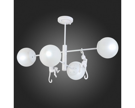 SLE115102-04 Светильник потолочный Белый/Белый E14 4*60W