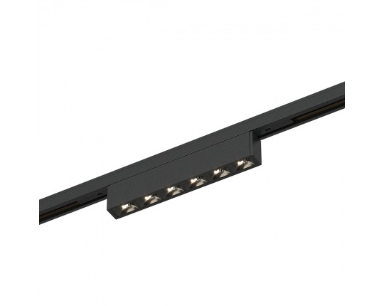 ST666.446.05 Магнитный трековый светильник Черный LED 1*5W 4000K 220Lm Ra>90  IP20 L100xW10xH18 24V