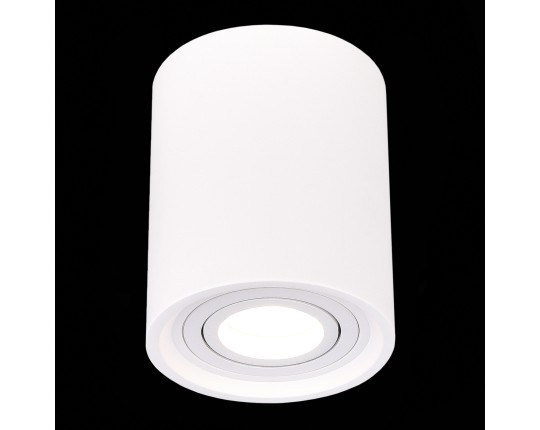 ST156.502.01 Светильник потолочный Белый GU10 1*50W IP20 D100xH120 180-240V Без ламп