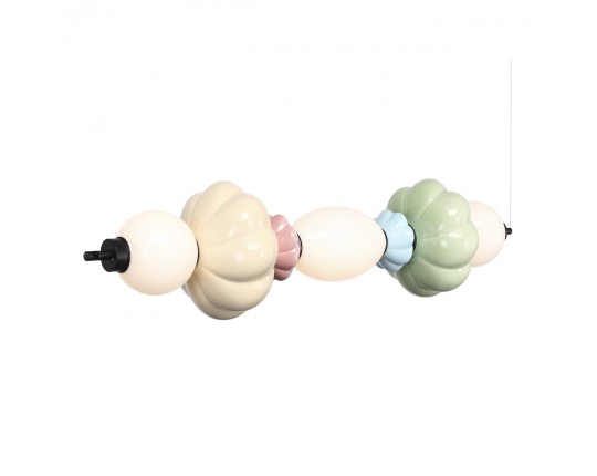 SL6134.443.01 Светильник подвесной ST-Luce черный/зеленый, розовый, желтый, синий, опаловый LED 1*24