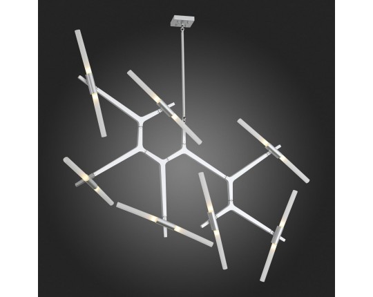 SL947.102.14 Люстра потолочная ST-Luce Серебристый/Белый G9 14*5W