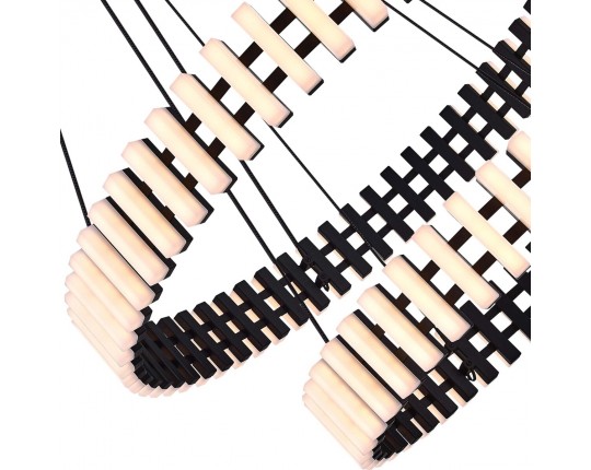 SL6203.403.65 Люстра подвесная ST-Luce Черный/Белый LED 1*65W 3000K