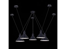 SL1804.403.05 Светильник подвесной ST-Luce Черный/Черный E14 5*60W