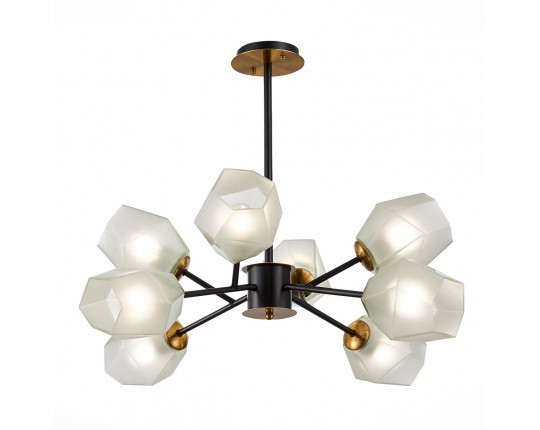 SLE205102-08 Светильник потолочный Латунь, Черный/Белый E27 8*60W