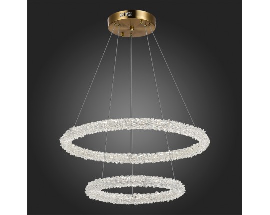 SL6110.203.02 Люстра подвесная ST-Luce Золотистый/Золотистый LED 2*28W 3000 - 6500K