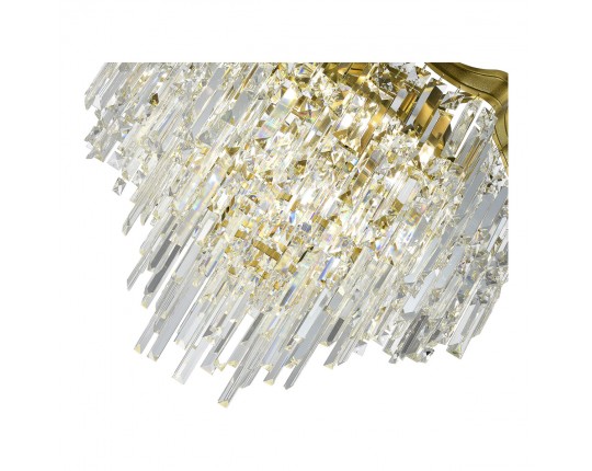 SL1659.302.07 Светильник потолочный ST-Luce Латунь/Прозрачный E14 7*60W